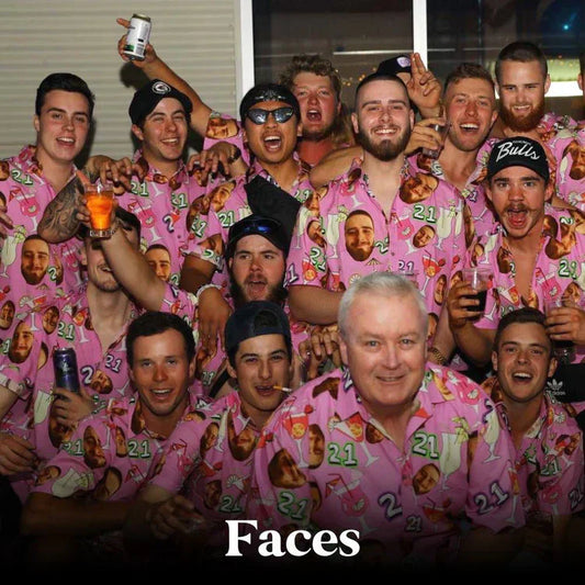 Custom Hawaiian Shirts With Faces or Logos