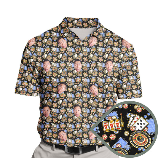 Casino Craze | Funny Golf Shirts with Faces or Logos