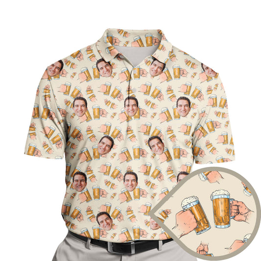 Cheerful Oktoberfest | Funny Golf Shirts with Faces or Logos