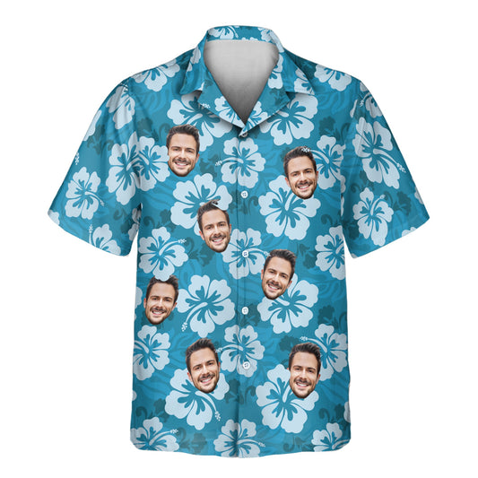 Hibiscus Island Dreams | Aloha Custom Hawaiian Shirts with Faces or Logos