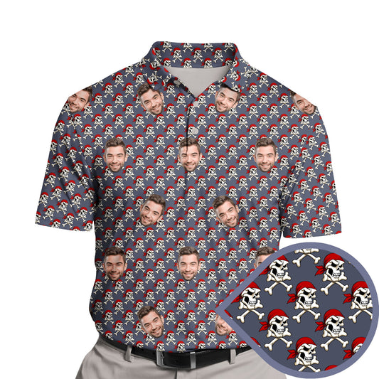 Pirate Skull | Funny Golf Shirts with Faces or Logos