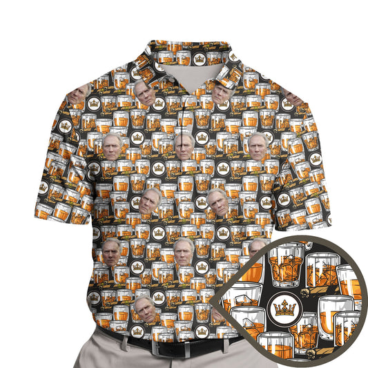 Premium Whiskey | Funny Golf Shirts with Faces or Logos