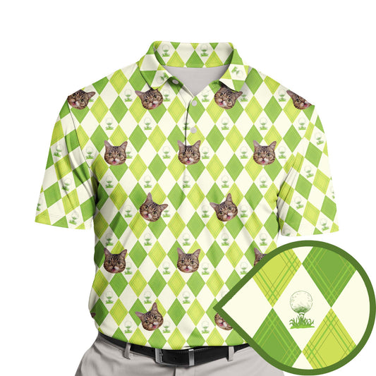 Rolling the Green | Funny Golf Shirts with Faces or Logos