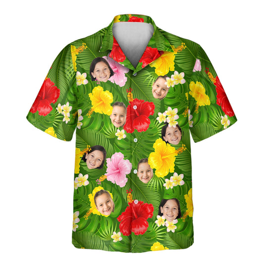 Summer Tropical | Aloha Custom Hawaiian Shirts with Faces or Logos