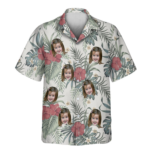 Vintage Floral Paradise | Aloha Custom Hawaiian Shirts with Faces or Logos