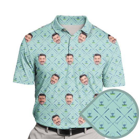 Witty Golf Swing Style | Funny Golf Shirts with Faces or Logos