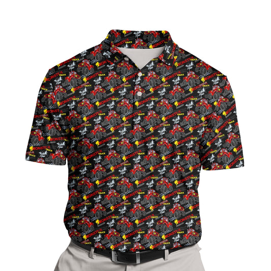 Monster Truck | Funny Golf Shirts with Faces or Logos