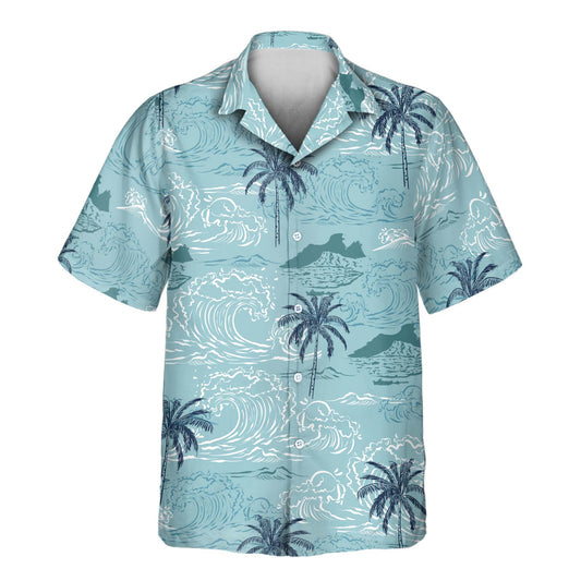 Retro Ocean Wave | Aloha Custom Hawaiian Shirts with Faces or Logos