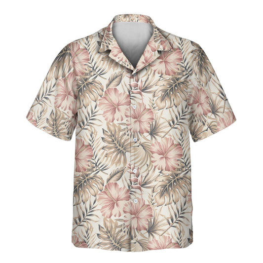 Vintage Palm Hibiscus | Aloha Custom Hawaiian Shirts with Faces or Logos