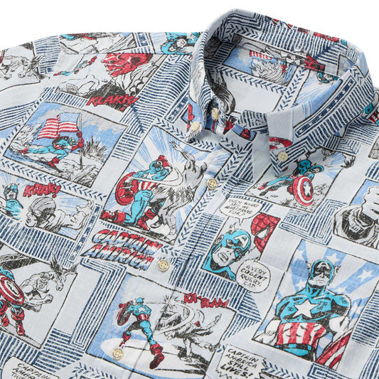 Arctic Ice Marvel Captain America Hawaiian Shirt