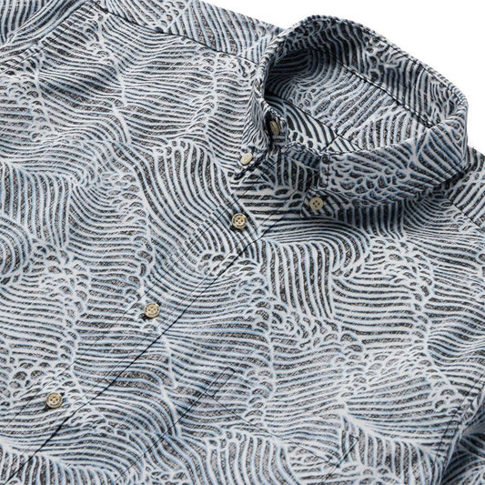 Black Molokai Channel Hawaiian Shirt