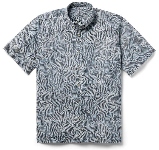 Black Molokai Channel Hawaiian Shirt