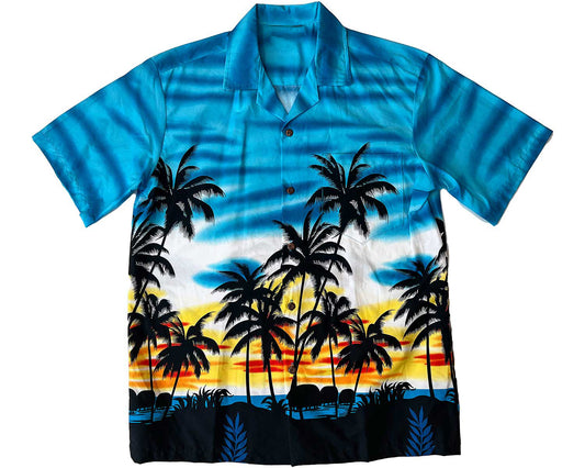 Blue Palm Sway Hawaiian Shirt