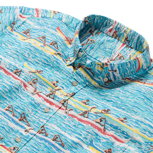 Canoe Racing - Blue Hawaiian Shirt