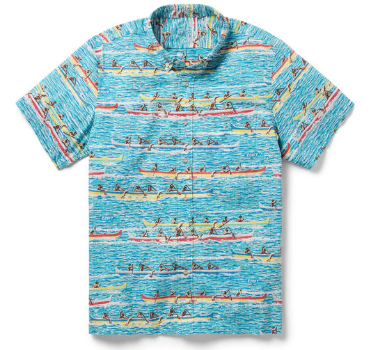 Canoe Racing - Blue Hawaiian Shirt