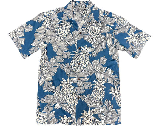 Denim Vintage Pineapple Hawaiian Shirt