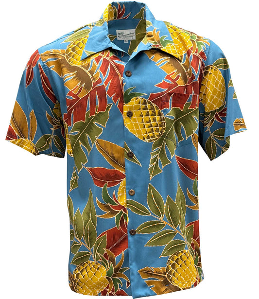 Morning Retro Pineapple Hawaiian Shirt