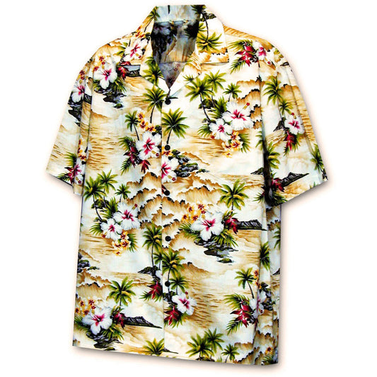 Diamond Head Beach - Maize Hawaiian Shirt