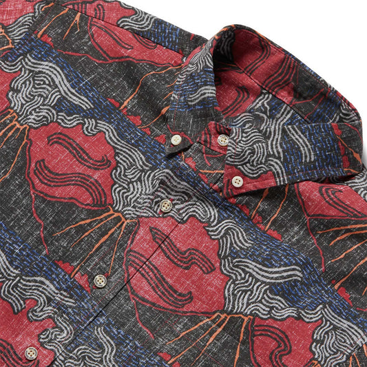 Earth Red Lua Pele Hawaiian Shirt