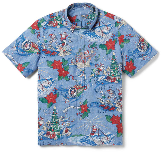 Hawaiian Christmas 2024 Blue Hawaiian Shirt