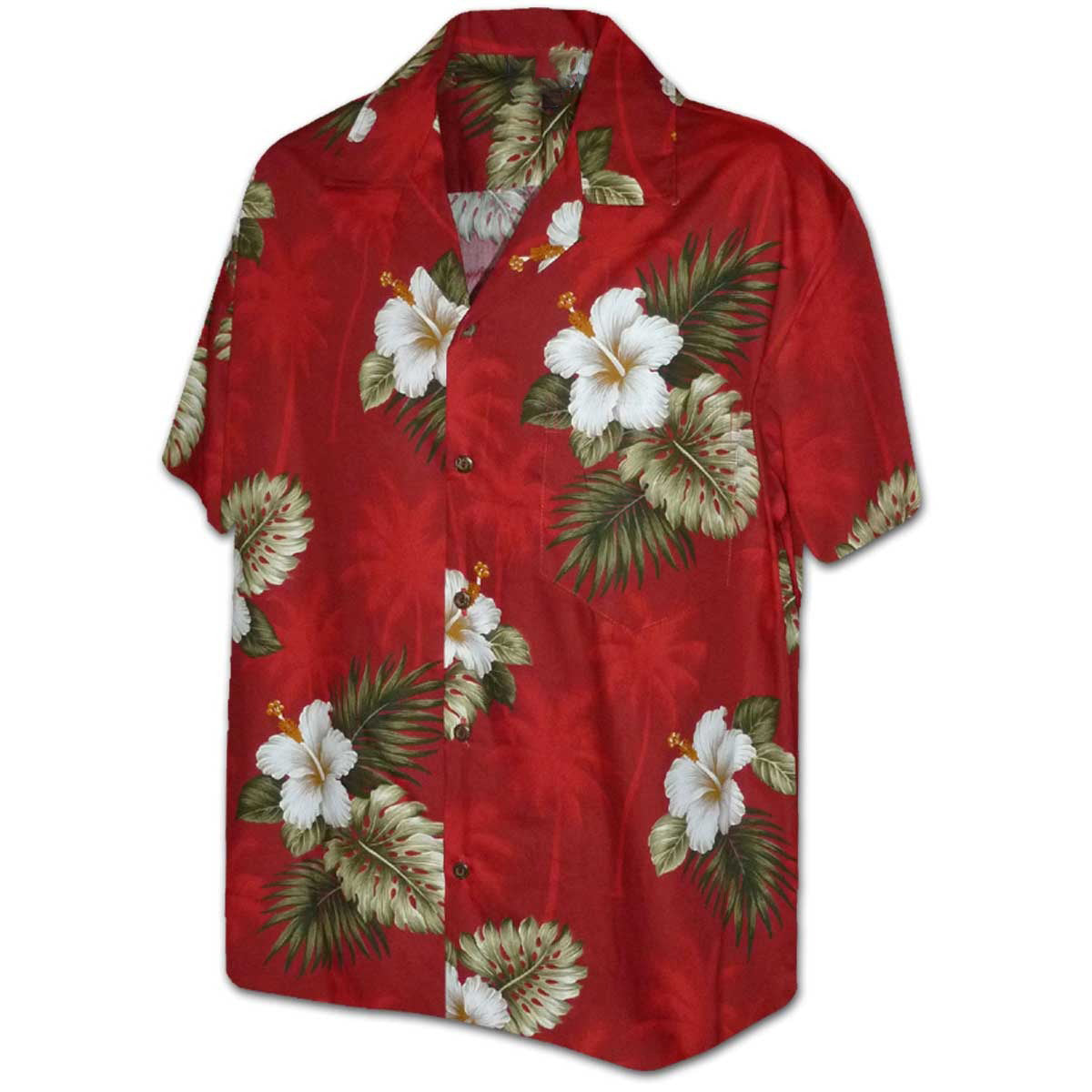 Hibiscus Islands Red Hawaiian Shirt Custom Aloha Shirts — free download