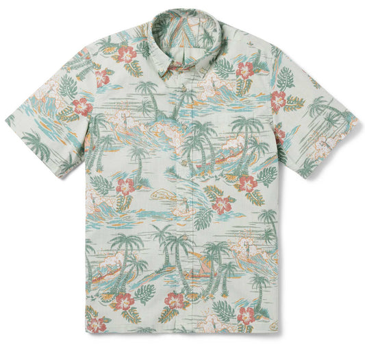 Kaimana Beach Smoke Hawaiian Shirt