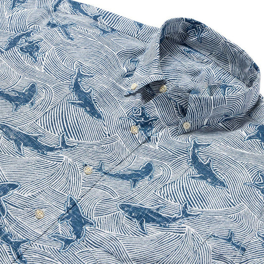 Navy Mano Hawaiian Shirt