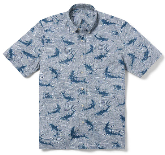Navy Mano Hawaiian Shirt