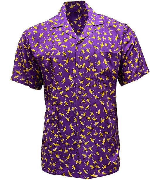 Purple Magnum Bamboo Hawaiian Shirt
