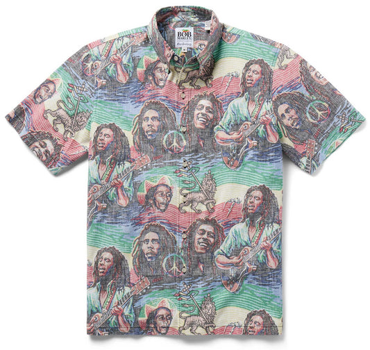 BOB MARLEY Tuff Gong - Black Hawaiian Shirt