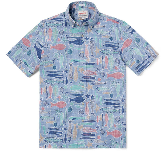 Ebb Tide - Infinity Blue Hawaiian Shirt