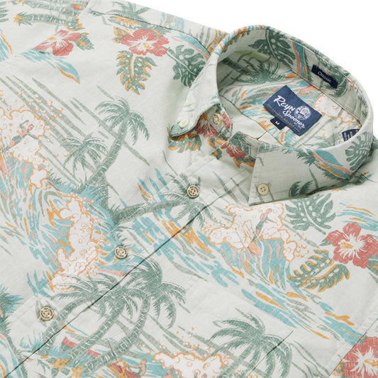 Kaimana Beach Smoke Hawaiian Shirt