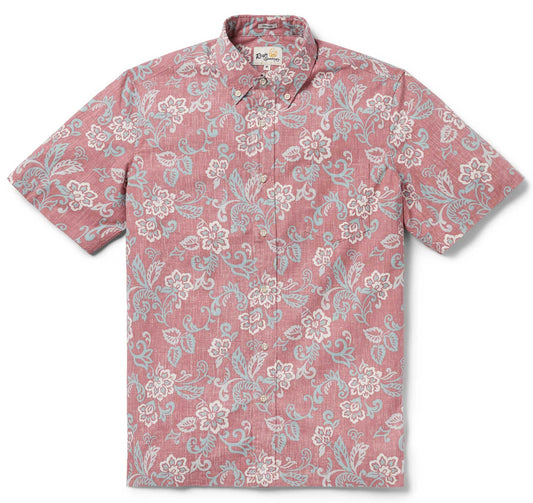 Mele Pareau Faded Ginger Hawaiian Shirt