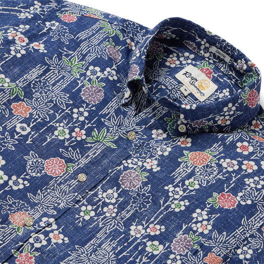 Crown Blue Nippon Forest Hawaiian Shirt