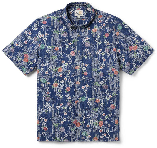 Crown Blue Nippon Forest Hawaiian Shirt