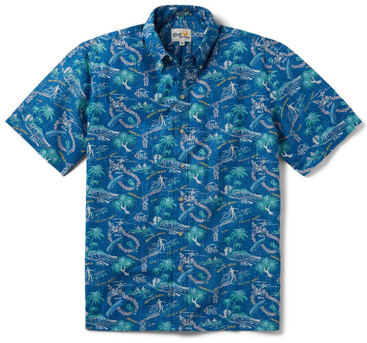 Vallarta Blue One Fine Day Hawaiian Shirt