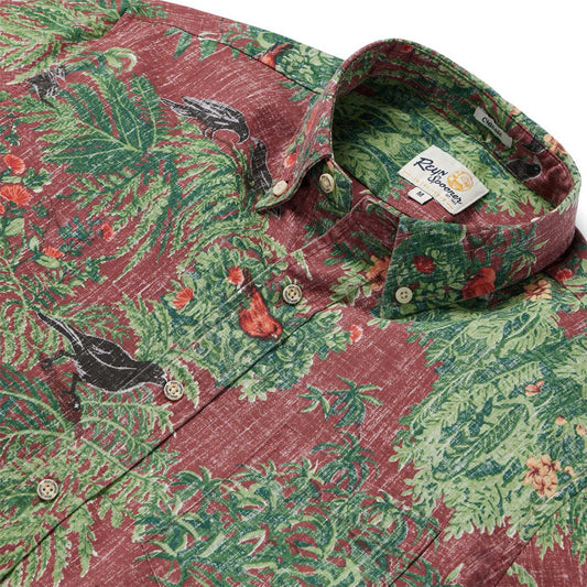 Endangered Species: Pacific Island Birds Apple Butter Hawaiian Shirt