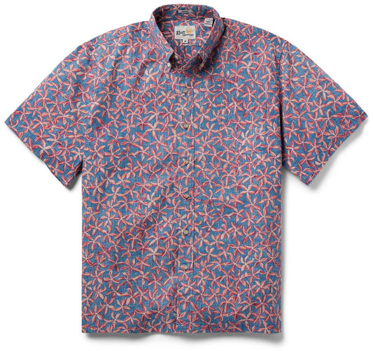 Captain's Blue Pua Showers Hawaiian Shirt