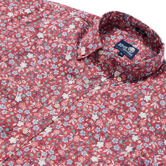 Earth Red Retro Mini Hawaiian Shirt