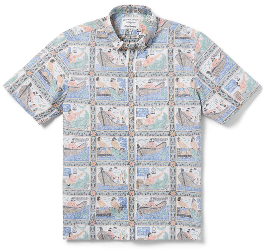 Grey Sashimi Maru Hawaiian Shirt