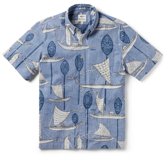 Infinity Blue South Pacific Voyagers Hawaiian Shirt