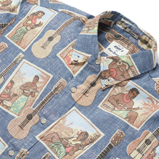 Blue Strummer's Paradise Hawaiian Shirt