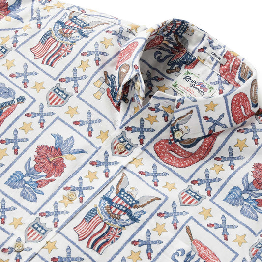 White Summer Commemorative 2024 Hawaiian Shirt