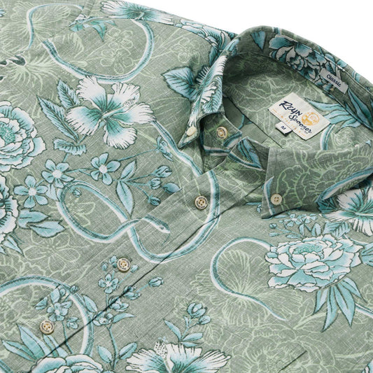 Green Year of the Snake 2025 Hawaiian Shirt