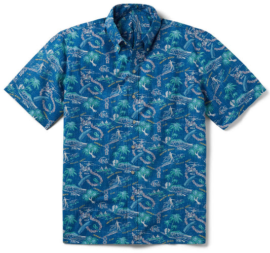 Vallarta Blue One Fine Day Hawaiian Shirt