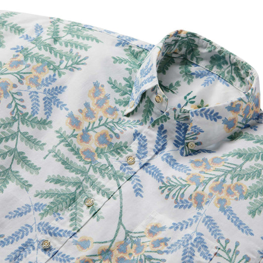 White Ohai Ali'i Hawaiian Shirt