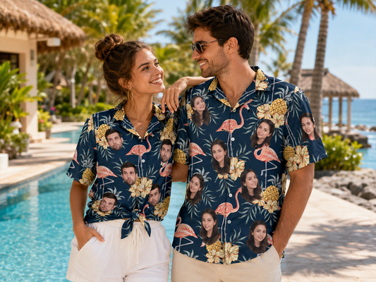 Custom Hawaiian Shirts with Face