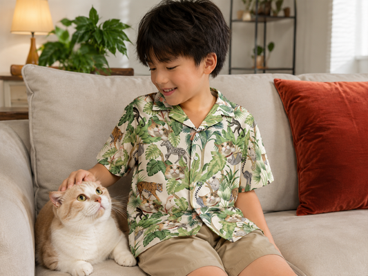 Hawaiian Shirts with Cat Face