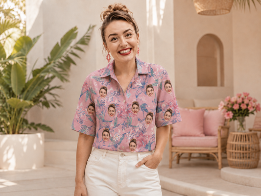 Pink Hawaiian Shirts