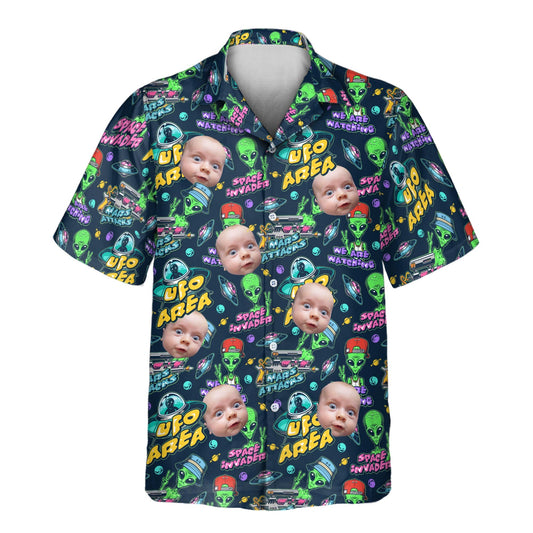 Alien Invasion | Aloha Custom Hawaiian Shirts with Faces or Logos